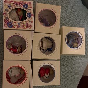 Muffy Holiday Ornament Set - Multicolor